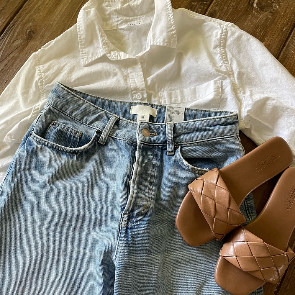 H&M straight leg denim jeans.